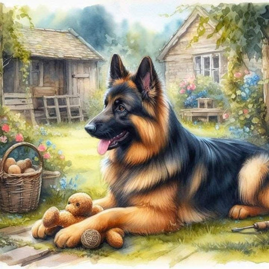 Dog German Shepherd | Diamond Painting