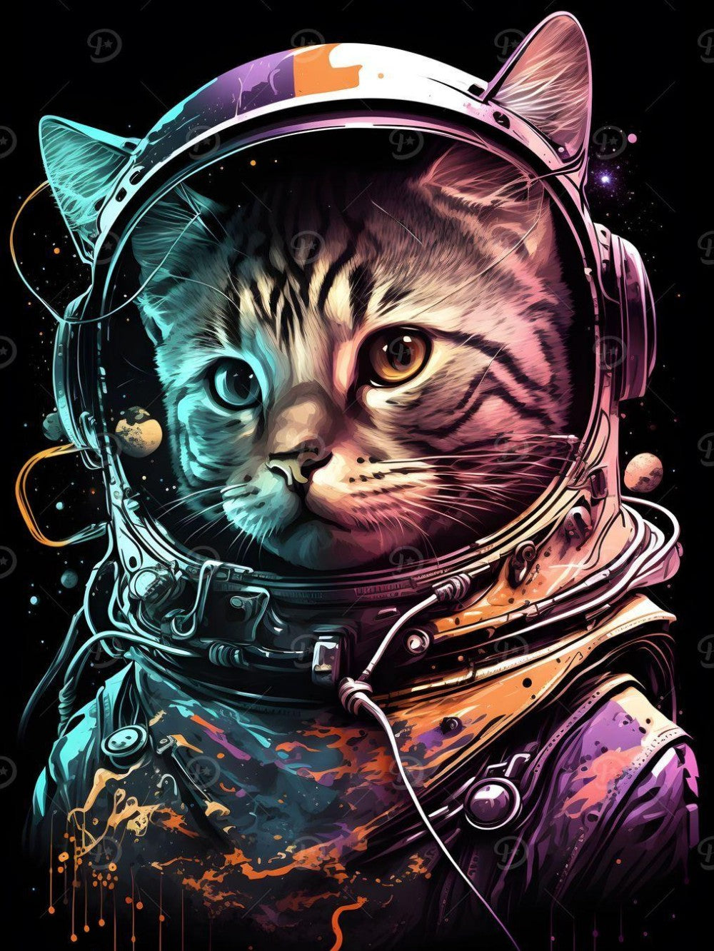 Cats in Space | Diamond Painting