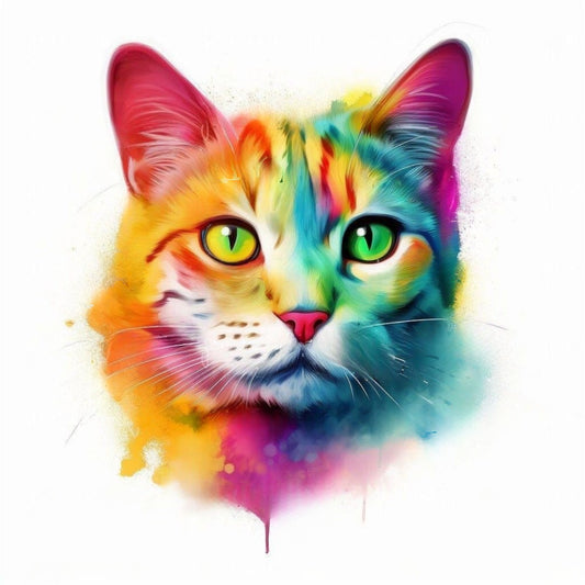 Colorful Cat | Diamond Painting