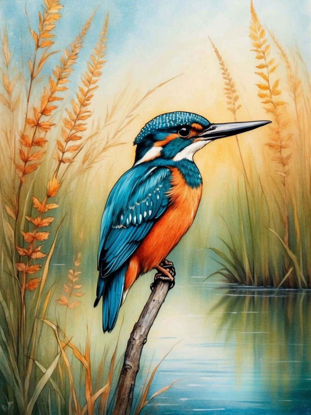 Kingfisher | Diamond Painting