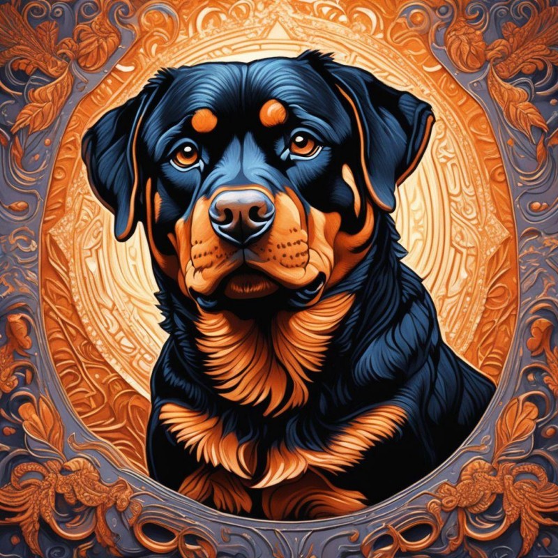 Rottweiler Dog | Diamond Painting