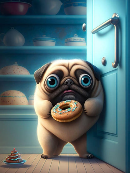 Dog Pug | Diamond Painting