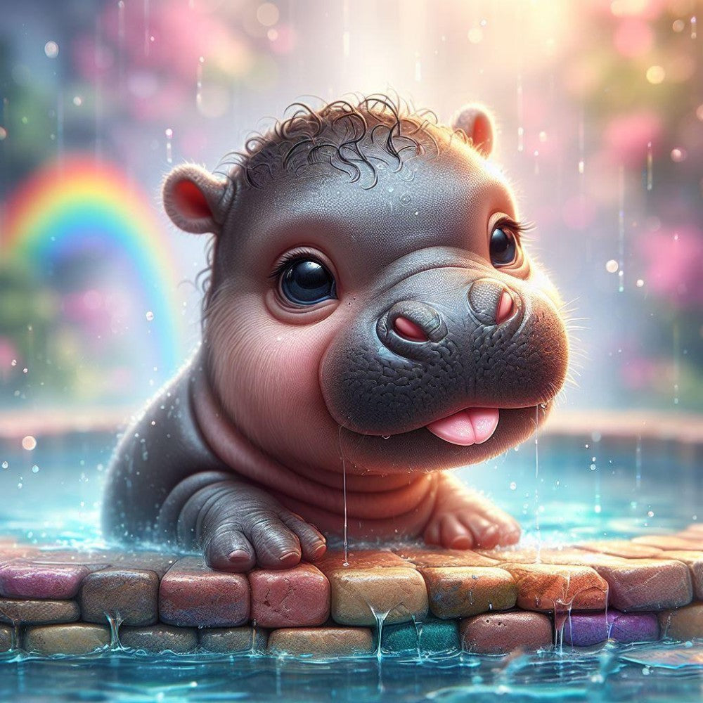 Hippo | Diamond Painting
