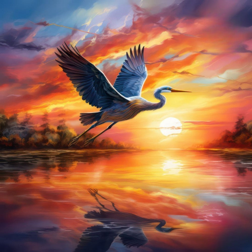 Blue Heron | Diamond Painting