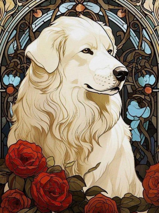 Great Pyrenees Dog | Diamond Painting