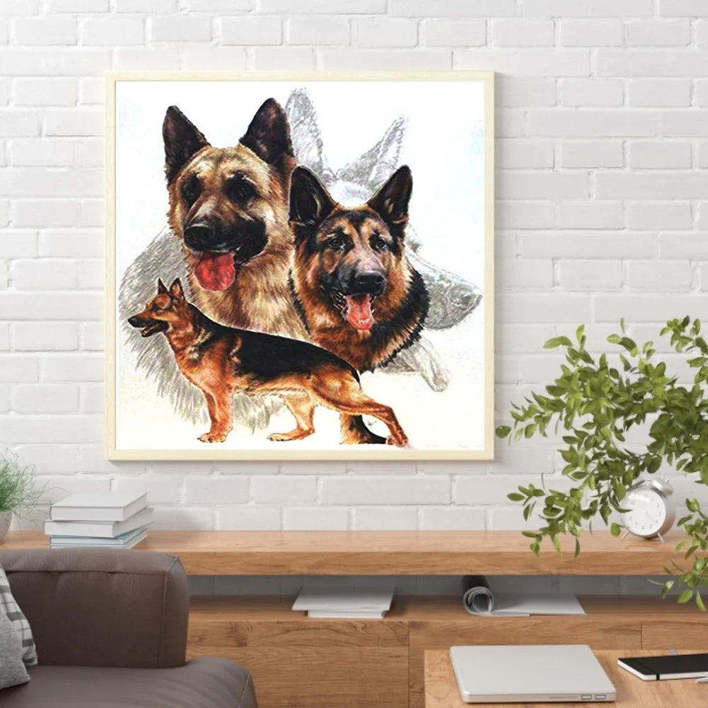 Fierce Dog German Shepherd | Diamond Painting