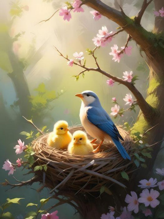 Birds and Flowers | Diamond Painting