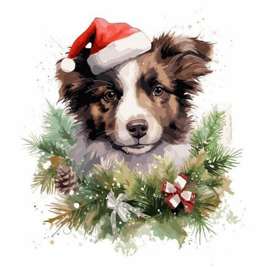 Christmas Dog | Diamond Painting