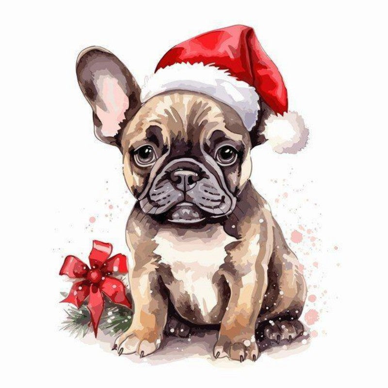 Christmas Dog | Diamond Painting