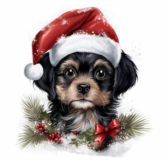 Christmas Dog | Diamond Painting