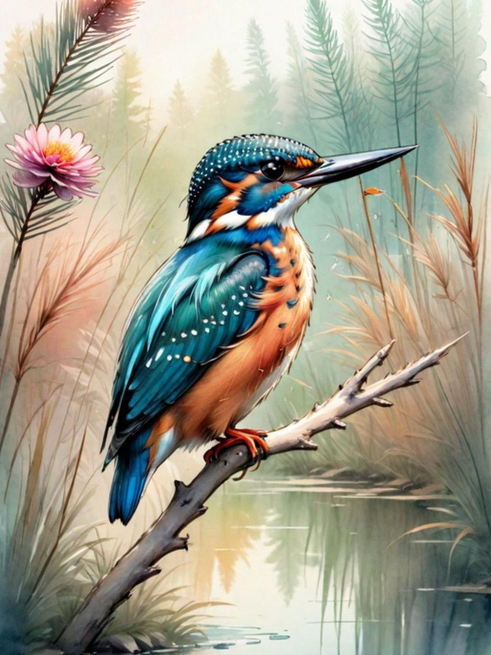 Kingfisher | Diamond Painting