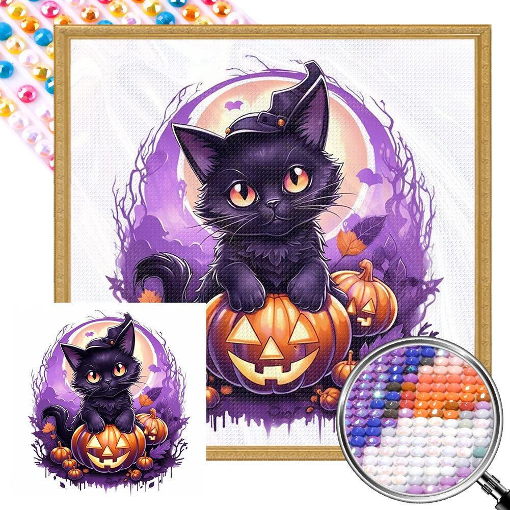 Halloween Black Cat | Diamond Painting