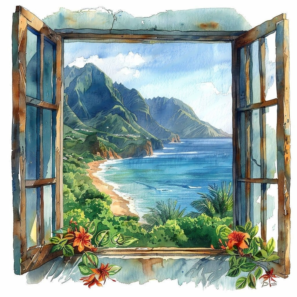 Window Landscape | Diamond Painting