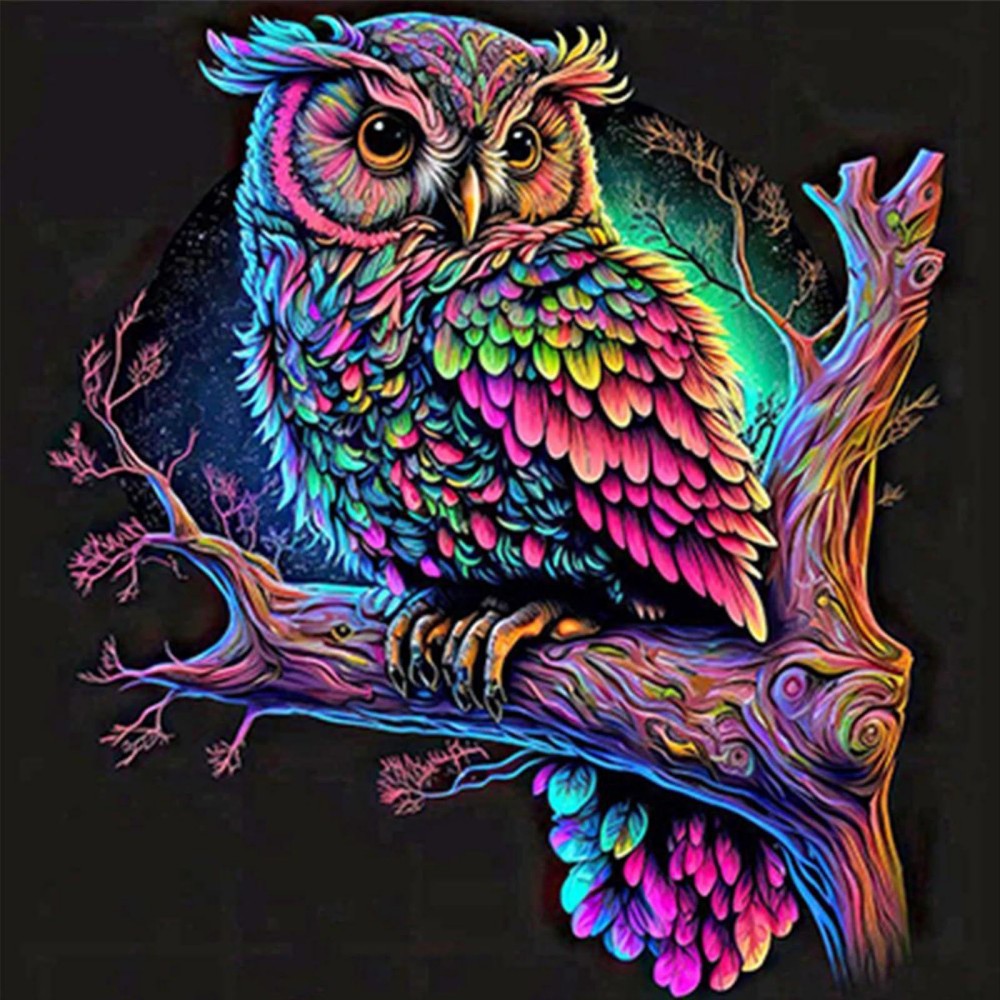 Colorful Owl | Diamond Painting