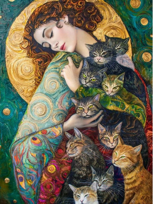 Cat Lady | Diamond Painting