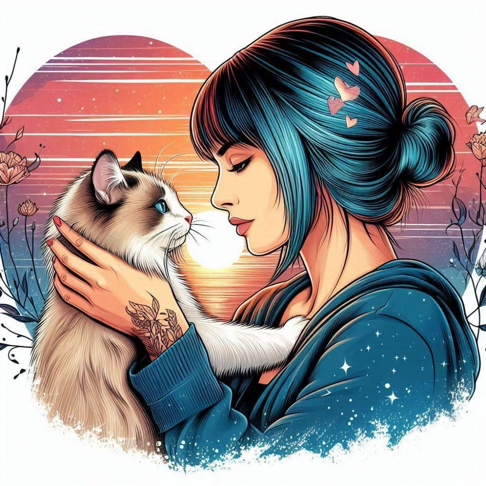 Cat Lady | Diamond Painting