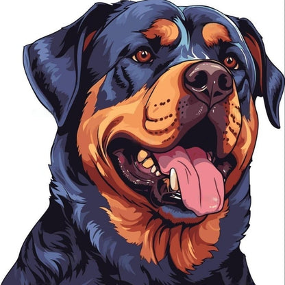 Rottweiler Dog | Diamond Painting