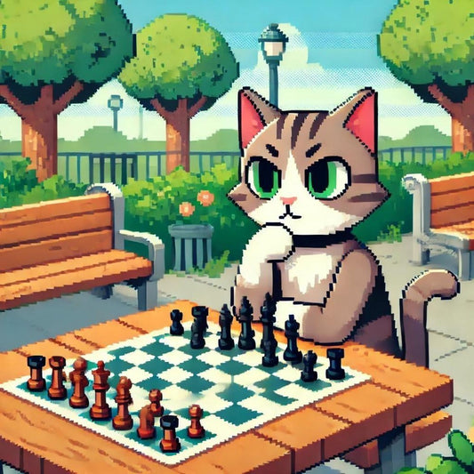 Cats Playing Chess | Diamond Painting