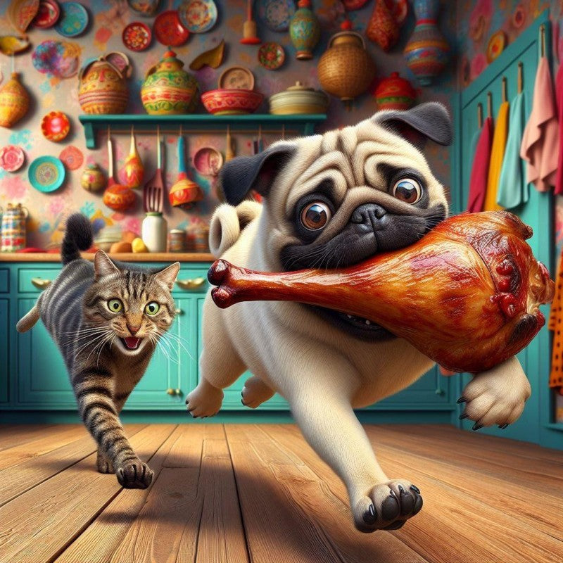 Dog Pug | Diamond Painting