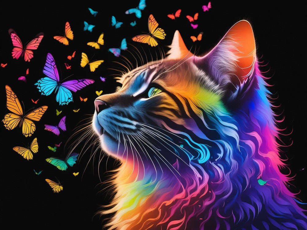 Colorful Cat | Diamond Painting