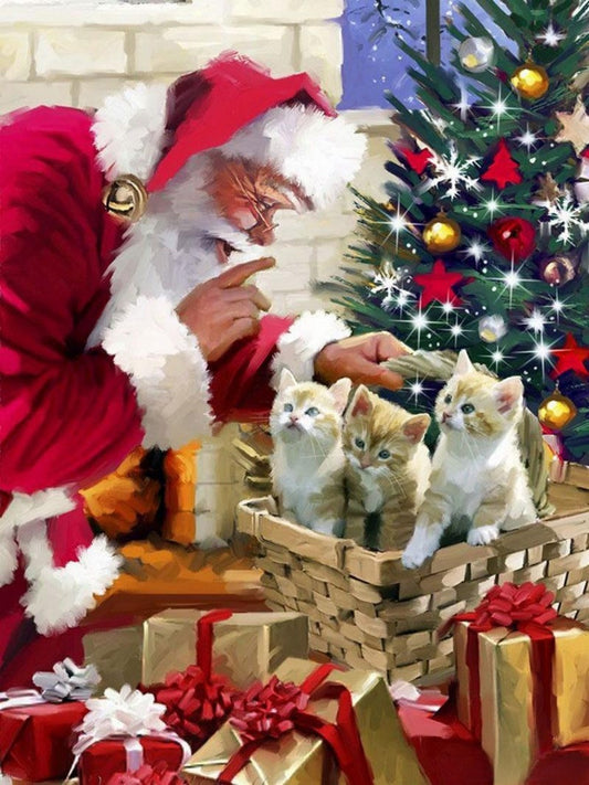 Christmas cat | Diamond Painting