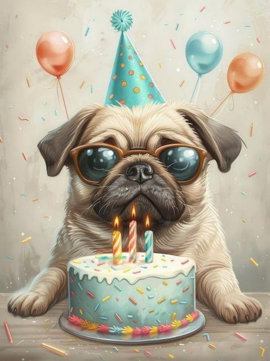 Dog Pug | Diamond Painting