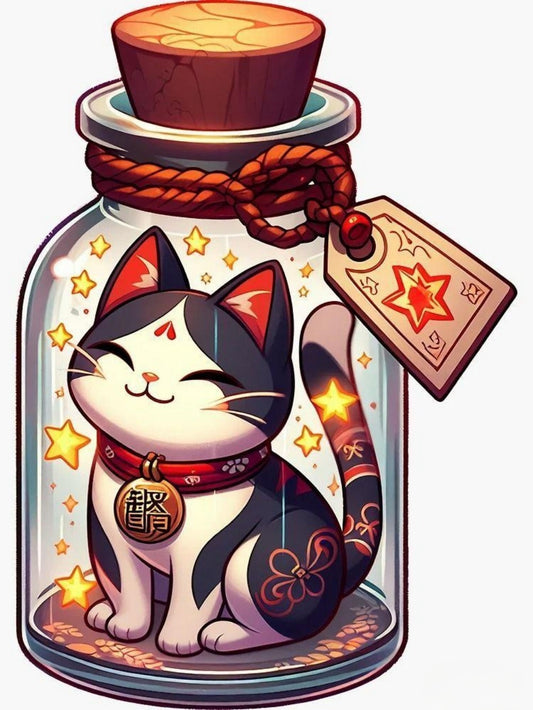 Bell Lucky Cat | Diamond Painting