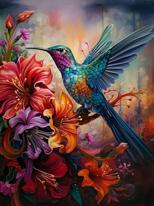 Birds and Flowers | Diamond Painting