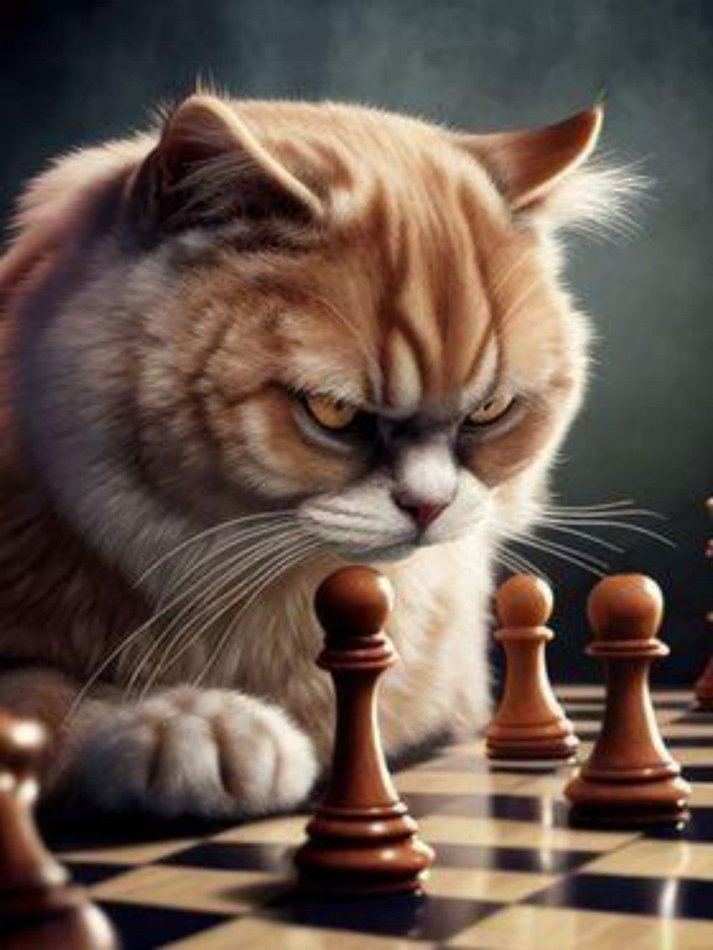 Cats Playing Chess | Diamond Painting