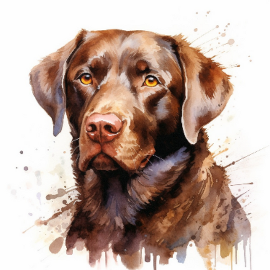 Chocolate Labrador Dog | Diamond Painting