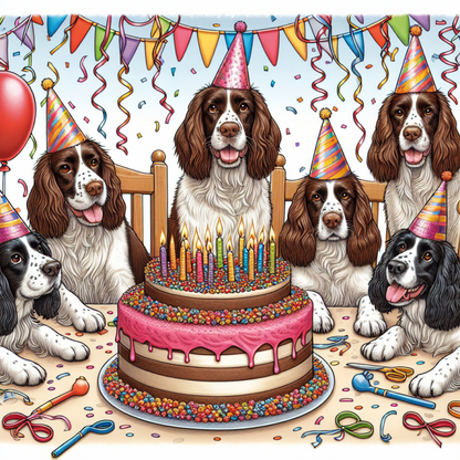 English Springer Spaniel Dog | Diamond Painting