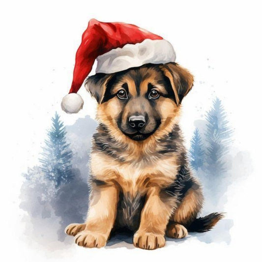 Christmas Dog | Diamond Painting