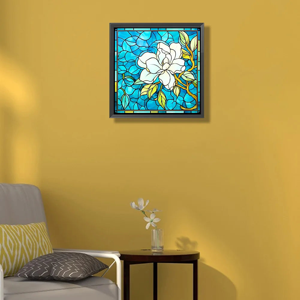 Glass Stained Flowers | Diamond Painting