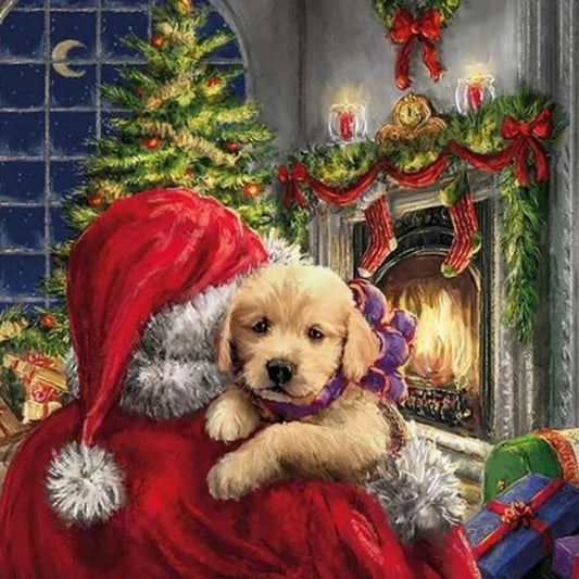 Christmas Dog | Diamond Painting