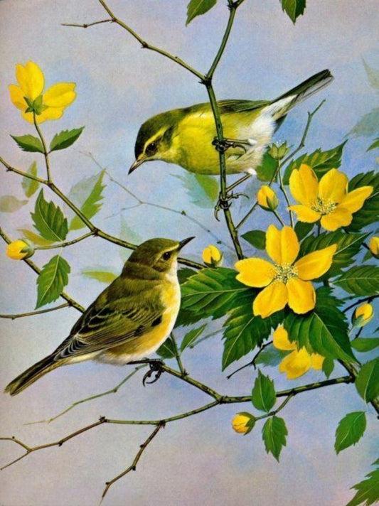 Birds and Flowers | Diamond Painting