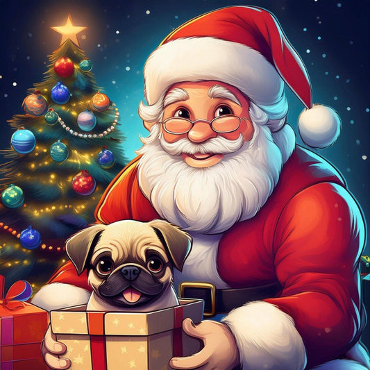 Christmas Dog | Diamond Painting