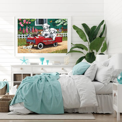 Driving Dog Great Dane | Diamond Painting