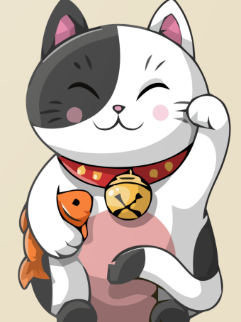 Bell Lucky Cat | Diamond Painting