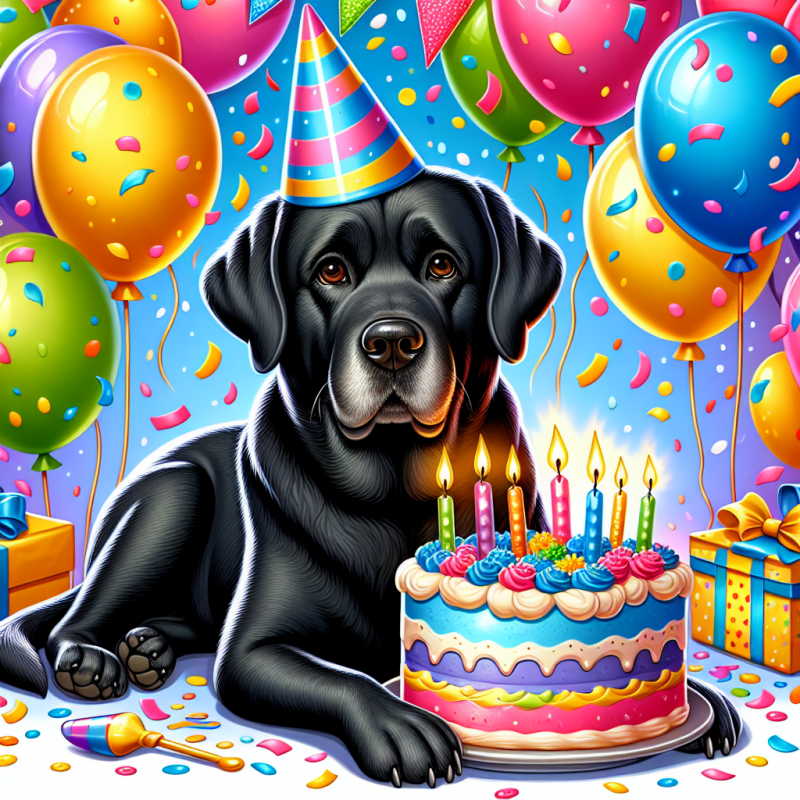 Black Labrador Dog | Diamond Painting
