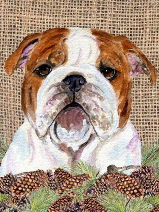 Dog English Bulldog | Diamond Painting