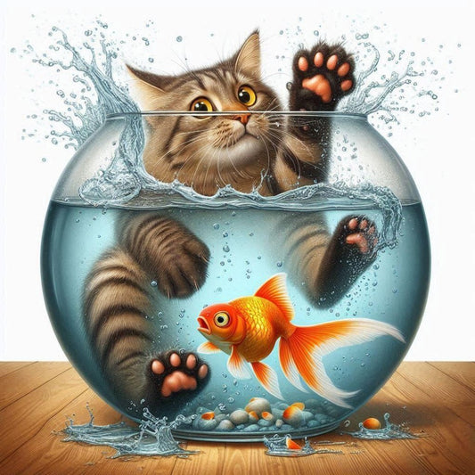 Cat Fish | Diamond Painting