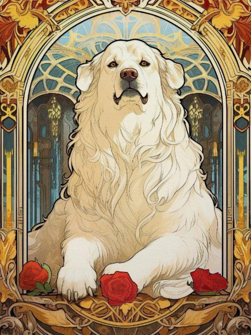 Great Pyrenees Dog | Diamond Painting