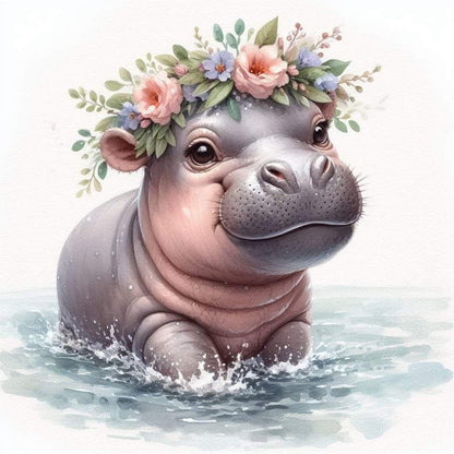 Hippo | Diamond Painting