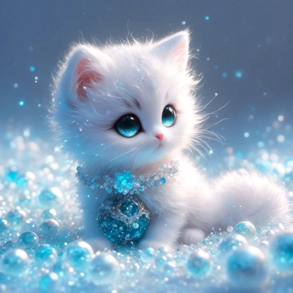 White Cat | Diamond Painting