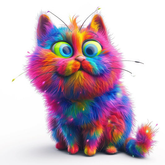 Colorful Cat | Diamond Painting