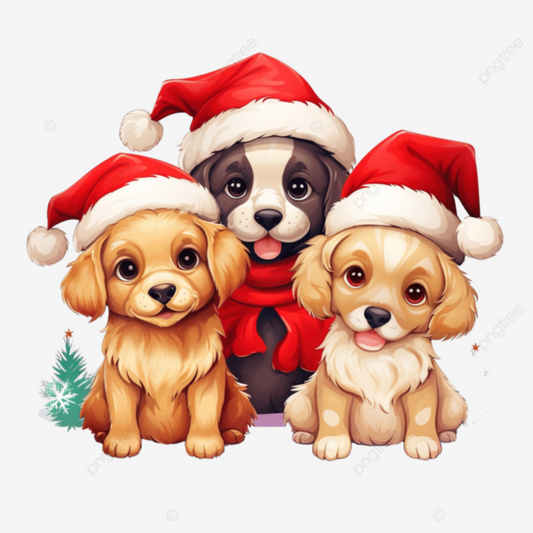 Christmas Dog | Diamond Painting