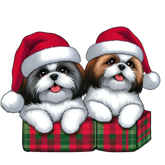 Christmas Dog | Diamond Painting