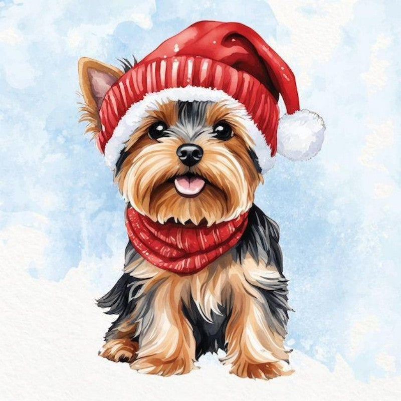 Christmas Dog | Diamond Painting