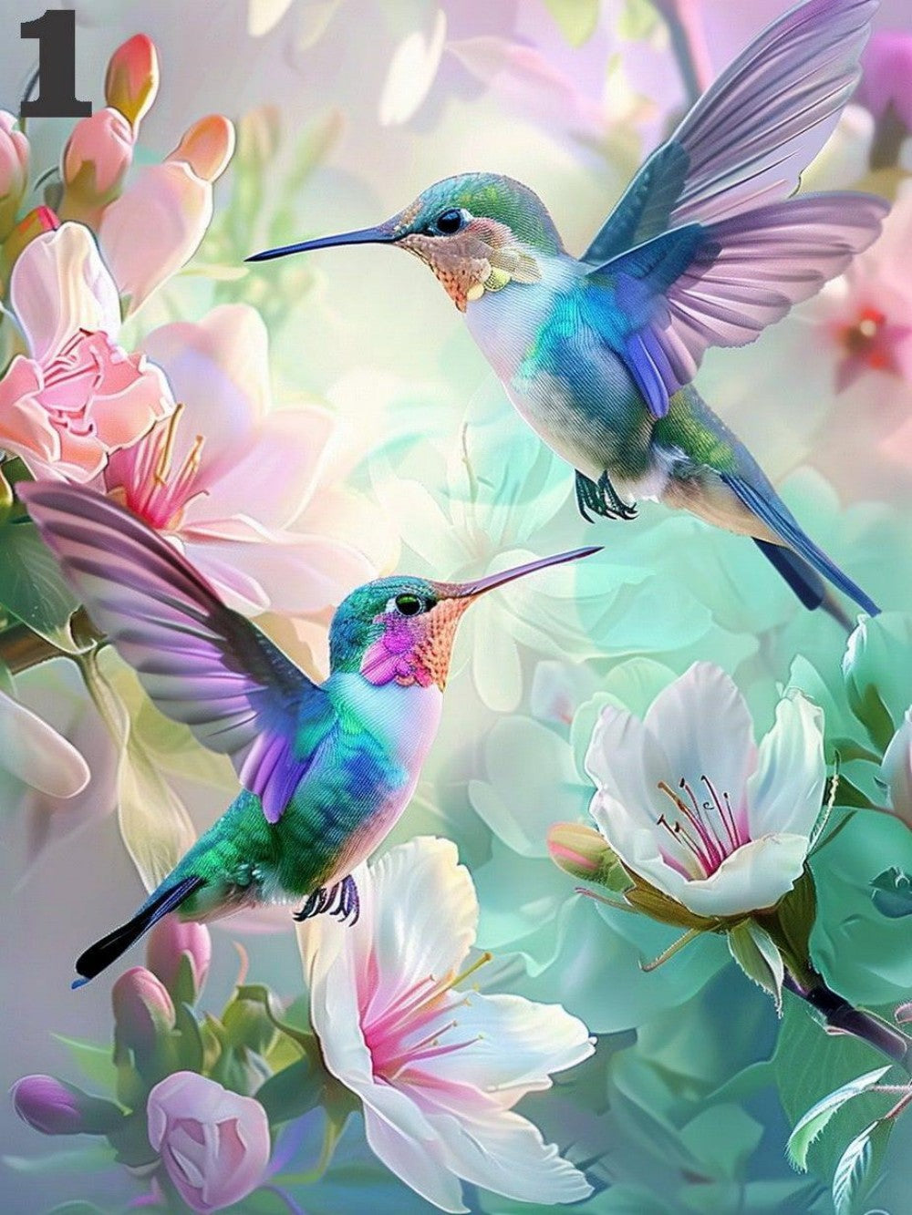 Birds and Flowers | Diamond Painting