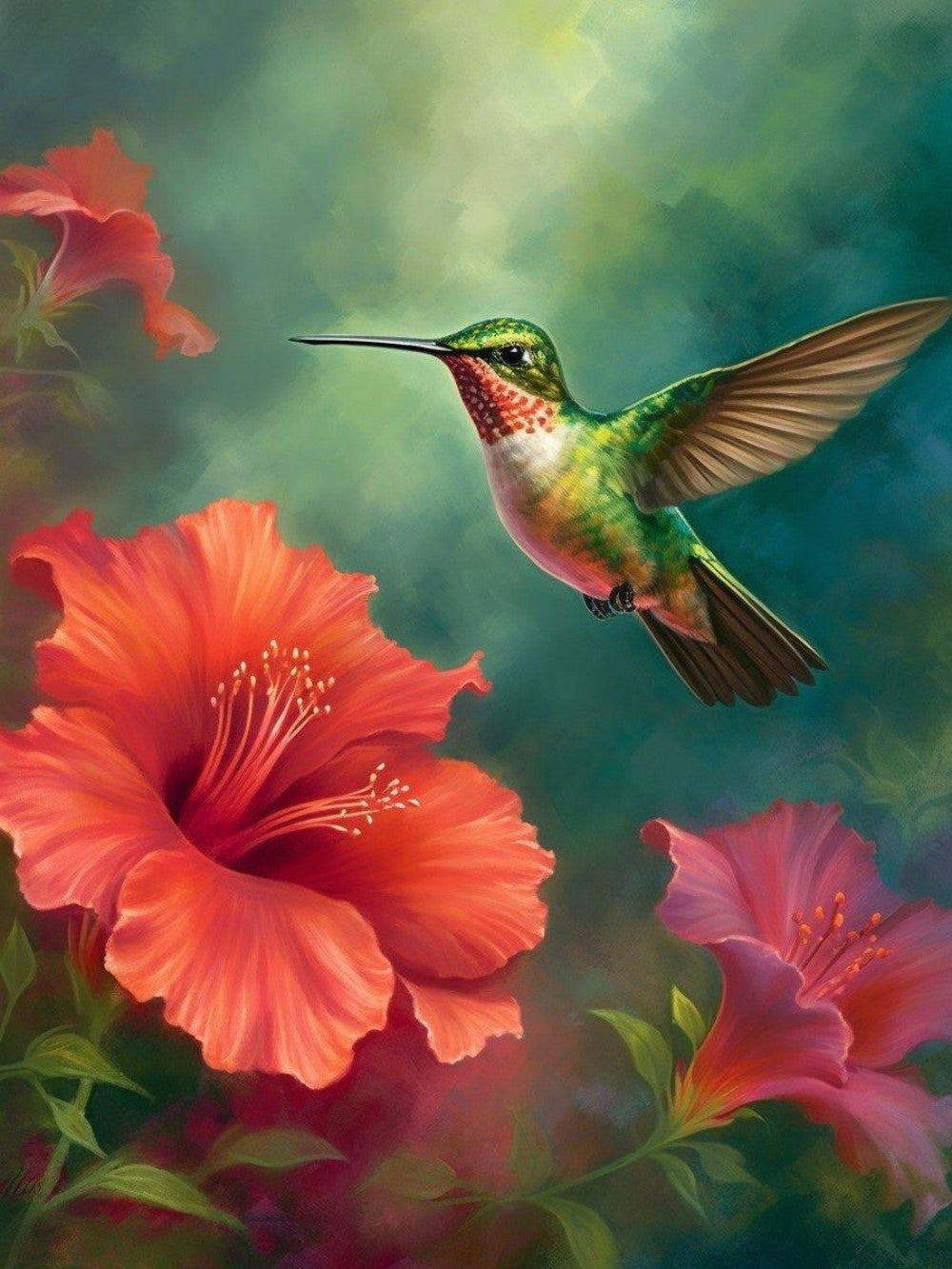 Birds and Flowers | Diamond Painting